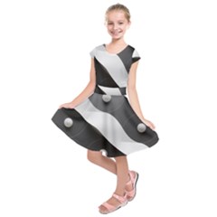 Geometric Design O6 Kids  Short Sleeve Dress