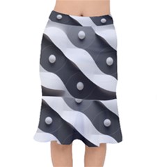 Geometric Design O6 Short Mermaid Skirt