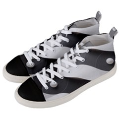 Geometric Design O6 Men s Mid-top Canvas Sneakers