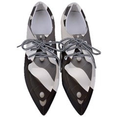 Geometric Design O6 Pointed Oxford Shoes