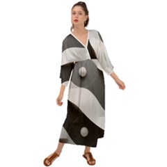 Geometric Design O6 Grecian Style  Maxi Dress