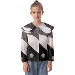 Geometric Design O6 Kids  Peter Pan Collar Blouse