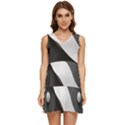 Geometric Design o6 Tiered Sleeveless Mini Dress View1