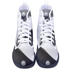 Geometric Design O6 Men s High-top Canvas Sneakers