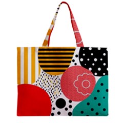 Geometric Design 07 Zipper Mini Tote Bag