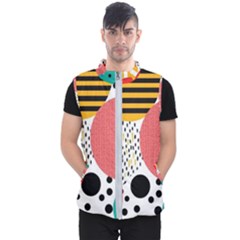 Geometric Design 07 Men s Puffer Vest