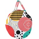 Geometric Design 07 Giant Round Zipper Tote View2