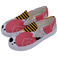 Geometric Design 07 Kids  Canvas Slip Ons