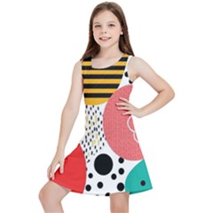 Geometric Design 07 Kids  Lightweight Sleeveless Dress