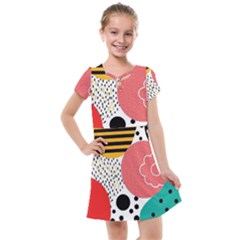 Geometric Design 07 Kids  Cross Web Dress