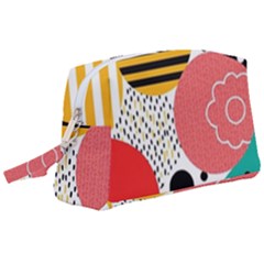 Geometric Design 07 Wristlet Pouch Bag (large)