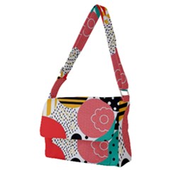 Geometric Design 07 Full Print Messenger Bag (m)