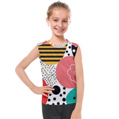 Geometric Design 07 Kids  Mesh Tank Top