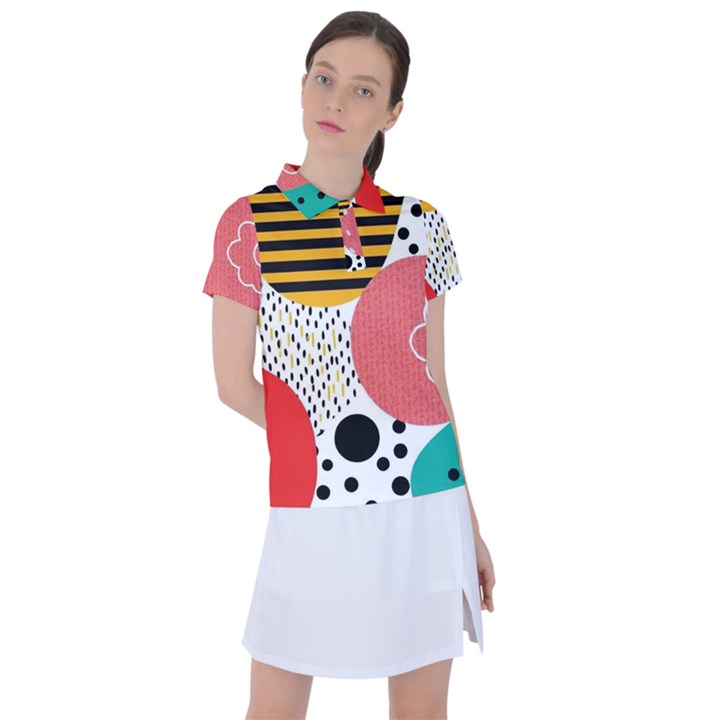 Geometric Design 07 Women s Polo T-Shirt