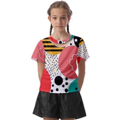 Geometric Design 07 Kids  Front Cut T-shirt