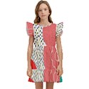 Geometric Design 07 Kids  Winged Sleeve Dress View1