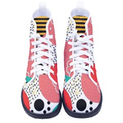 Geometric Design 07 Women s High-top Canvas Sneakers