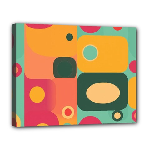 Geometric Design 08 Canvas 14  X 11  (stretched)