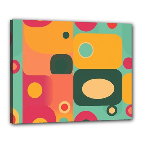 Geometric Design 08 Canvas 20  X 16  (stretched)