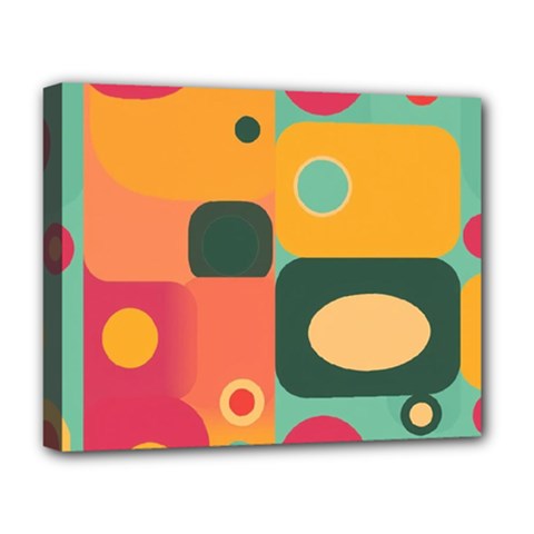 Geometric Design 08 Deluxe Canvas 20  X 16  (stretched)