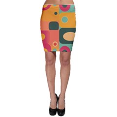 Geometric Design 08 Bodycon Skirt