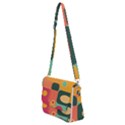 Geometric Design 08 Shoulder Bag with Back Zipper View2