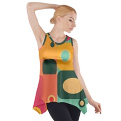 Geometric Design 08 Side Drop Tank Tunic