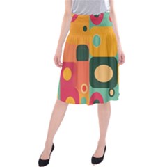 Geometric Design 08 Midi Beach Skirt