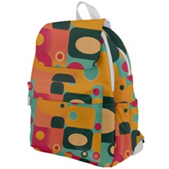 Geometric Design 08 Top Flap Backpack by myclothy