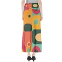 Geometric Design 08 Full Length Maxi Skirt View2