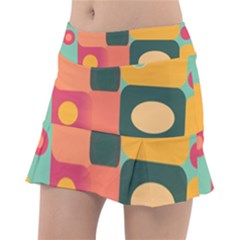 Geometric Design 08 Classic Tennis Skirt