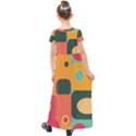 Geometric Design 08 Kids  Short Sleeve Maxi Dress View2