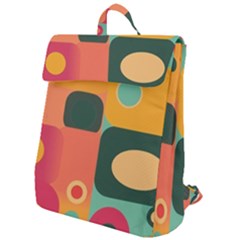 Geometric Design 08 Flap Top Backpack by myclothy