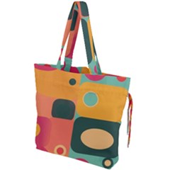 Geometric Design 08 Drawstring Tote Bag