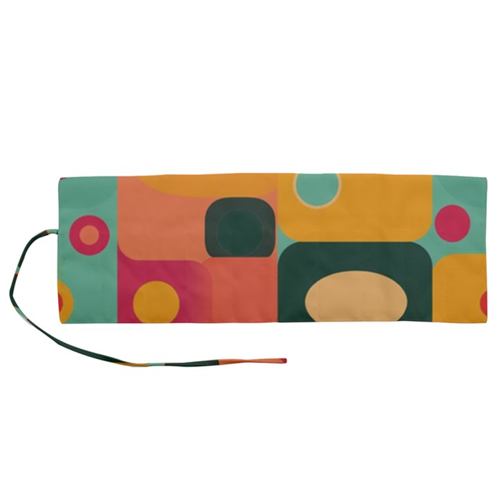 Geometric Design 08 Roll Up Canvas Pencil Holder (M)