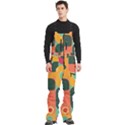 Geometric Design 08 Men s Front Zip Ski And Snowboard Bib Pants View3