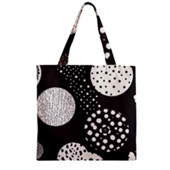 Geometric Design 09 Zipper Grocery Tote Bag