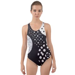 Geometric Design 09 Cut-out Back One Piece Swimsuit