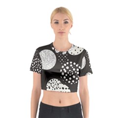 Geometric Design 09 Cotton Crop Top