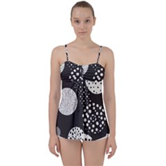 Geometric Design 09 Babydoll Tankini Top