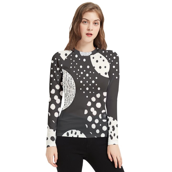 Geometric Design 09 Women s Long Sleeve Rash Guard