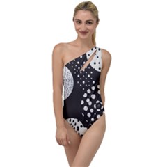 Geometric Design 09 To One Side Swimsuit