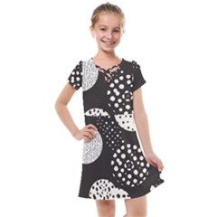 Geometric Design 09 Kids  Cross Web Dress