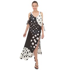 Geometric Design 09 Maxi Chiffon Cover Up Dress