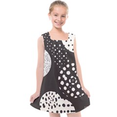 Geometric Design 09 Kids  Cross Back Dress