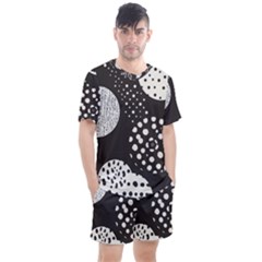 Geometric Design 09 Men s Mesh T-shirt And Shorts Set