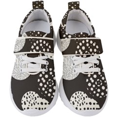 Geometric Design 09 Kids  Velcro Strap Shoes