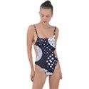 Geometric Design 09 Tie Strap One Piece Swimsuit View1