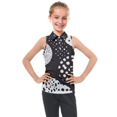 Geometric Design 09 Kids  Sleeveless Polo T-shirt