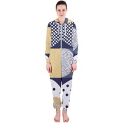 Geometric Design 10 Hooded Jumpsuit (ladies)